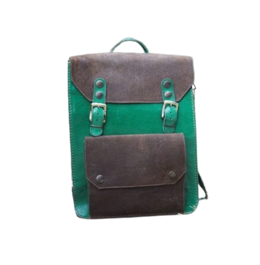 Medium-Large Genuine Leather Backpack