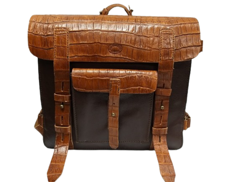 Military Leather Backpack